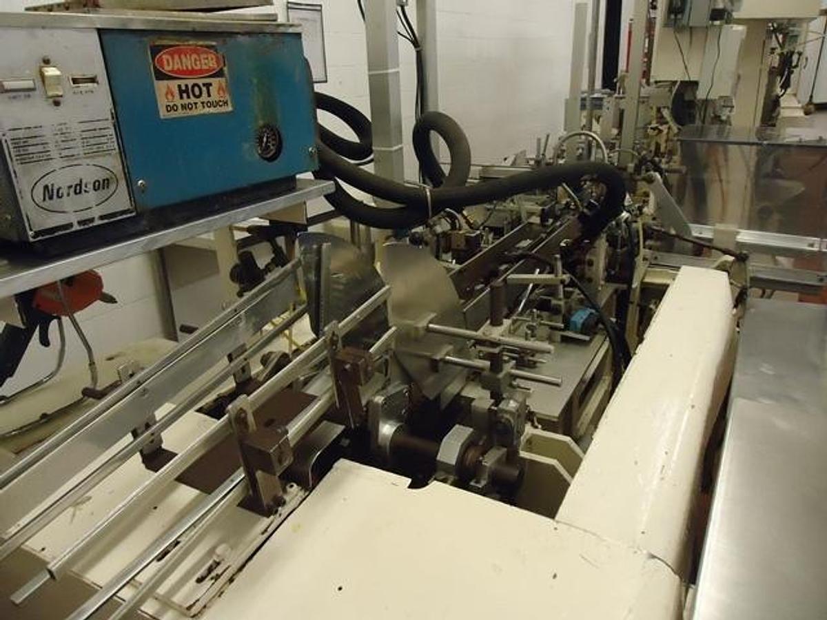 Used Bartelt IM-7 Pouch Packager & Cartoning Line