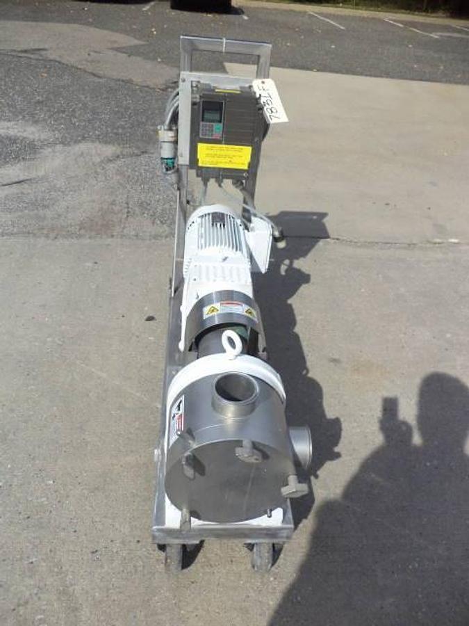 Used Sine 3 in. X 3 in. Stainless Steel Positive Displacement Pump, 7.5 HP