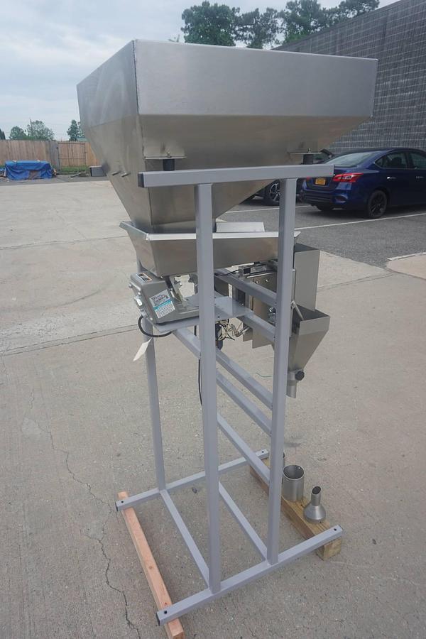 Used Logical Machines Stainless Steel Weigh Type Filler, With Foot Switch