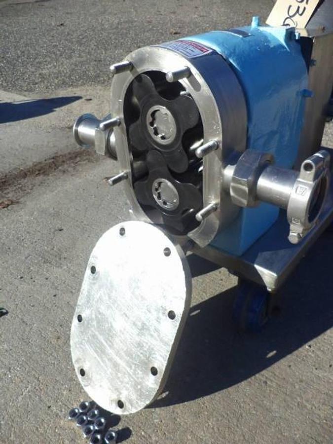 Used Tri-Clover PR60 2 In. X 2 In. Positive Displacement Pump, Variable Speed