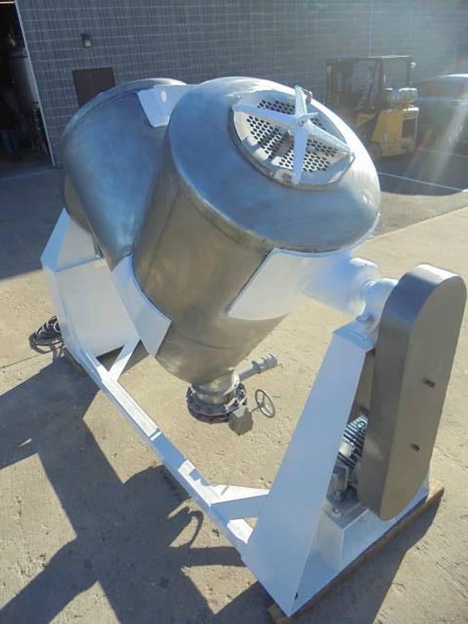 Used 30 Cu.Ft. Patterson Kelley Twin Shell “V” Blender With Intensifier Bar, Stainless Steel