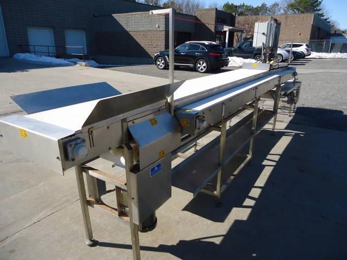 Used American Conveyor Corporation Multi-Section Conveyor, Stainless Steel