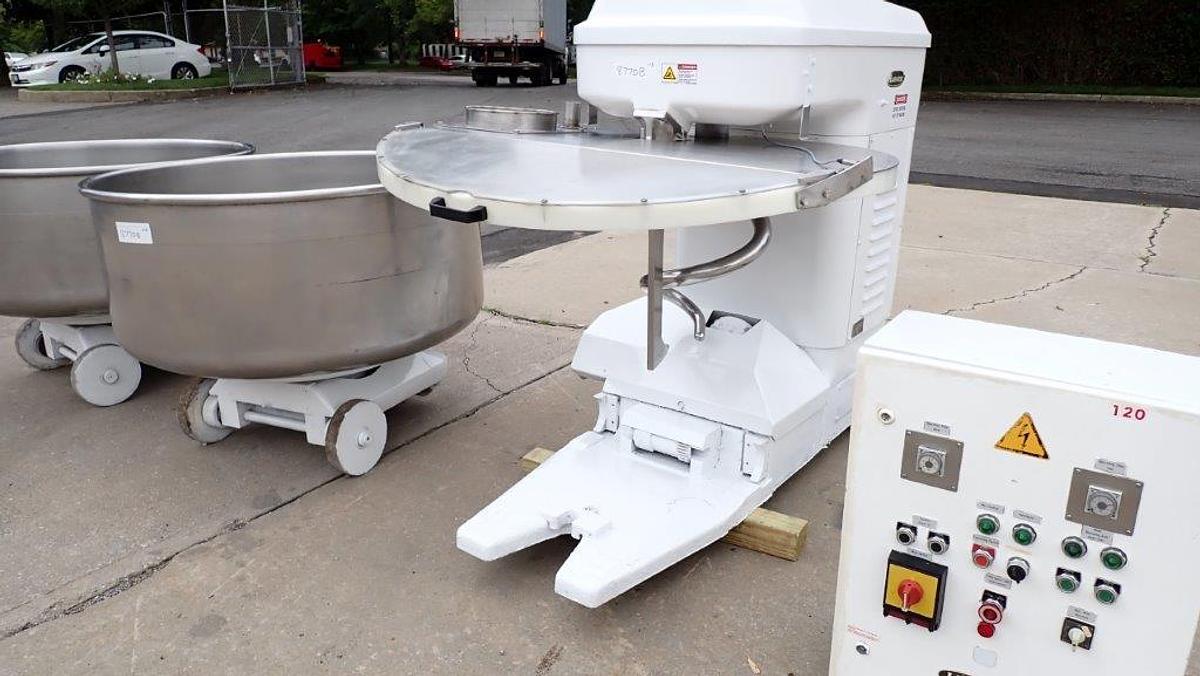 Used Kemper Spiral Bakery Mixer, 2 Bowls