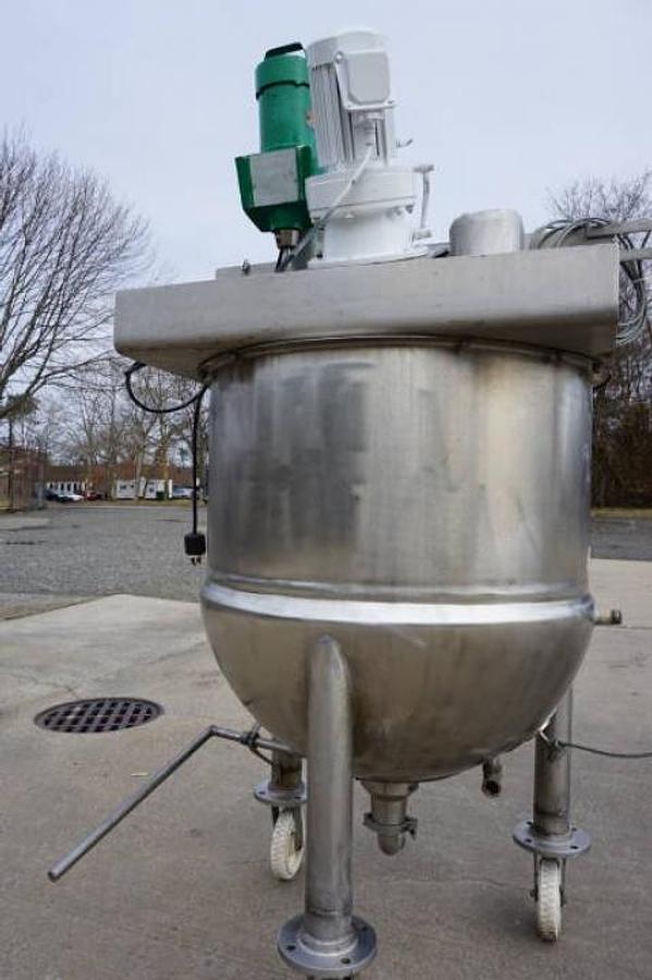 Used 75 Gallon Lee Stainless Steel Scraper Kettle, 90 PSI Jacket