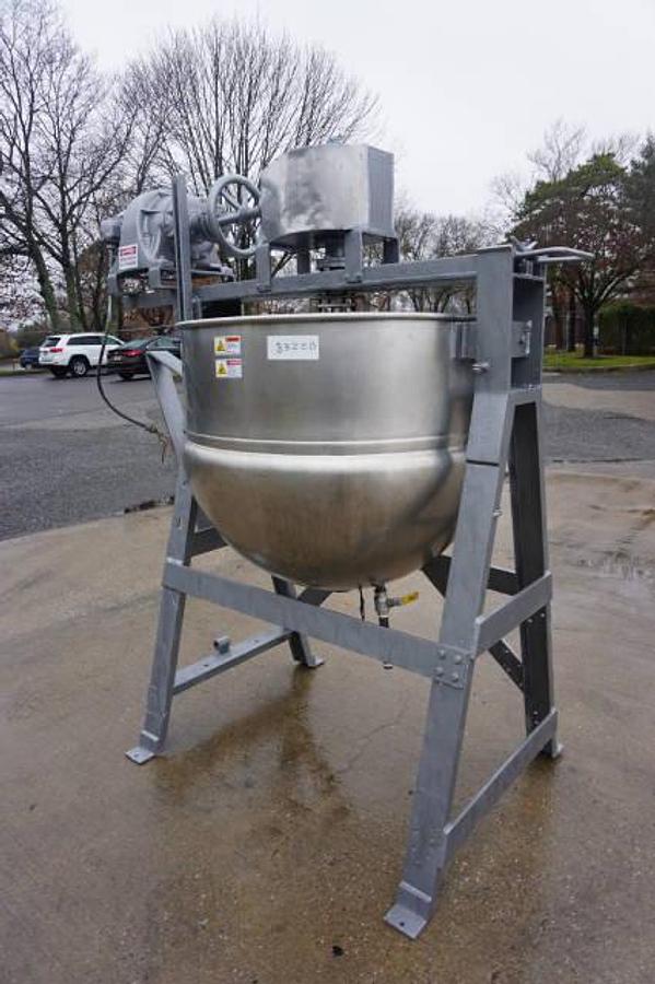Used 150 Gallon Lee Stainless Steel Double Motion Jacketed Kettle
