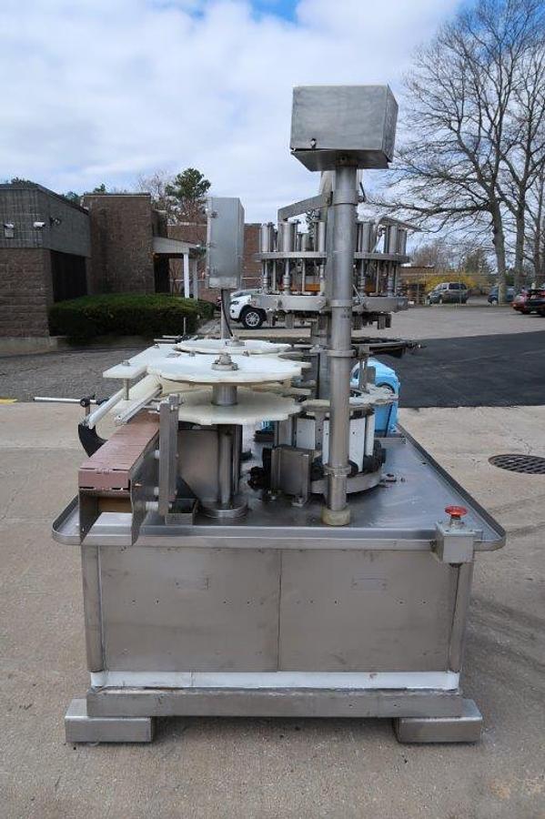Used Pacific 12 Head Rotary Positive Displacement Filling Machine, Food Use