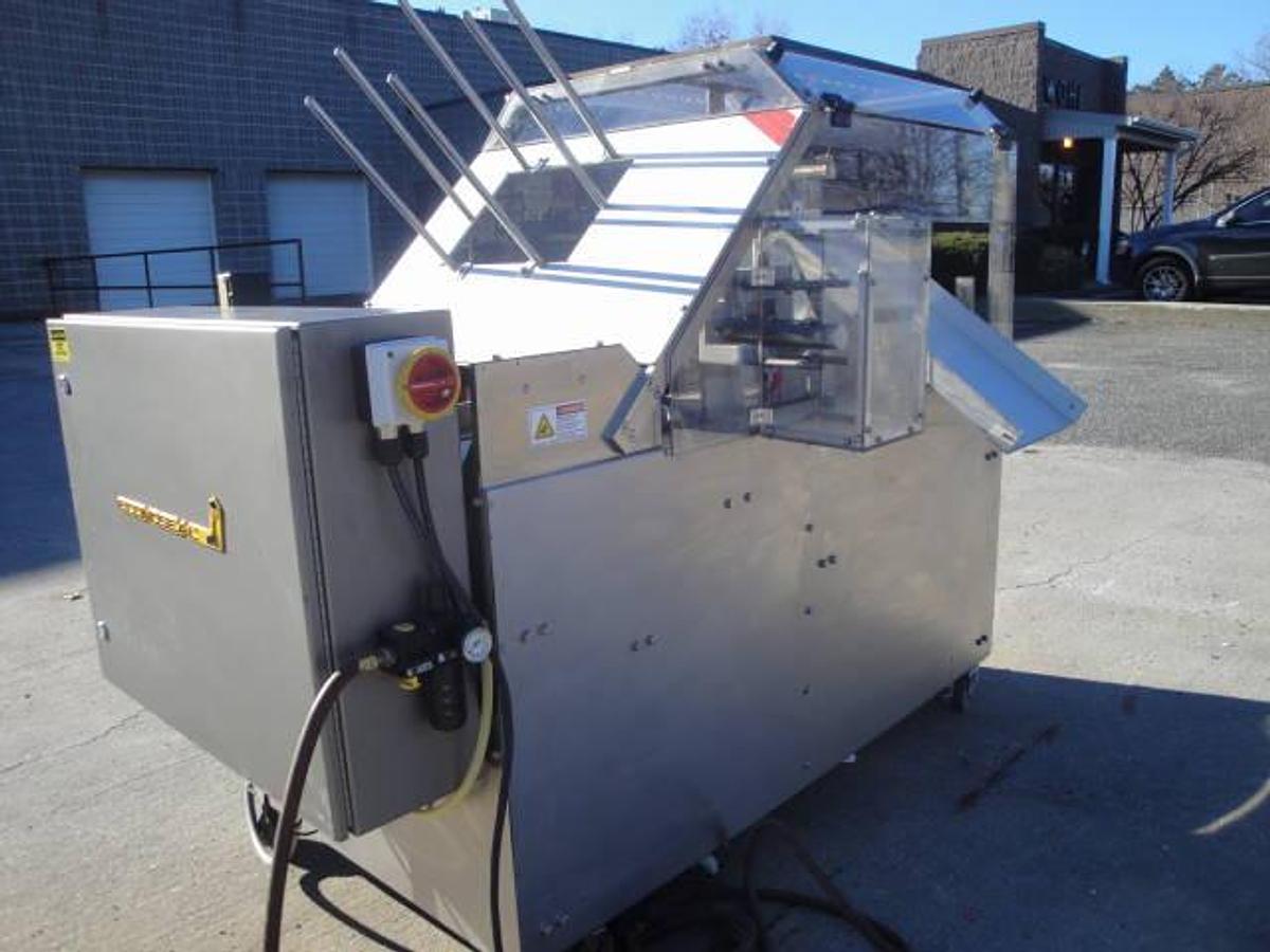 Used Econoseal E-2000 Cartoner With Hot Melt, Stainless