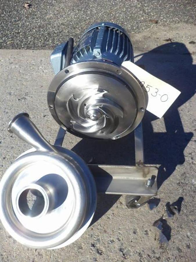 Used 3 In. X 2 In. Stainless Steel Sanitary Centrifugal Pump, 2 HP