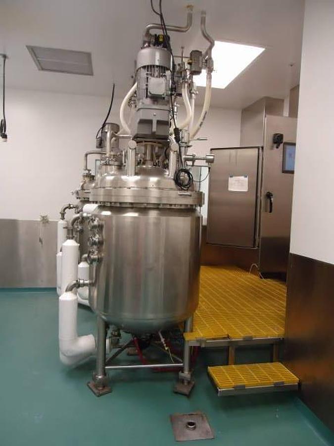 Used Feldmeier 100 Gallon Sanitary Jacketed Vacuum Agitated Reactor, 316L (3)