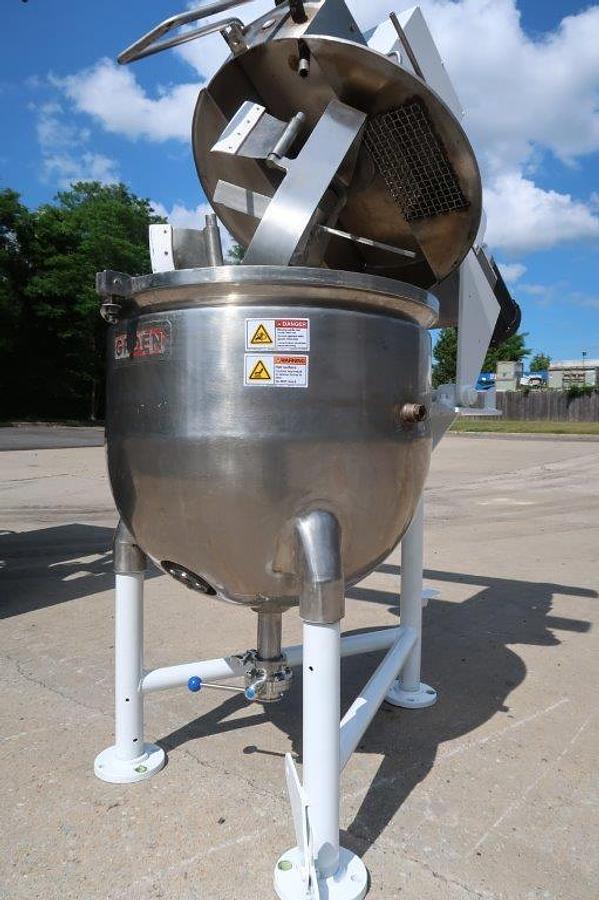 Used 30 Gallon Groen 316SS Jacketed Double Motion Kettle, Portable
