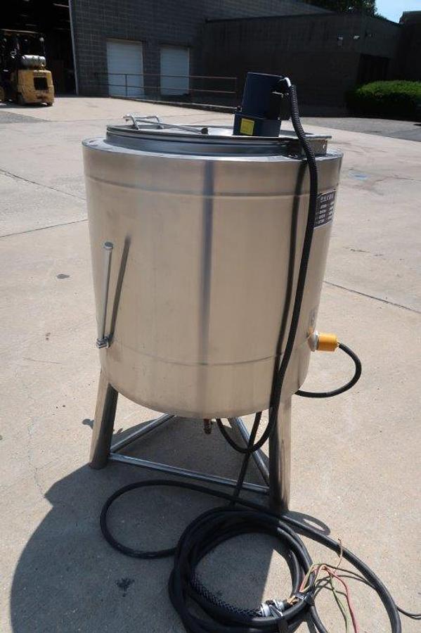 Used 25 Gallon SS Self-Contained Electric Mix Tank, Jacketed