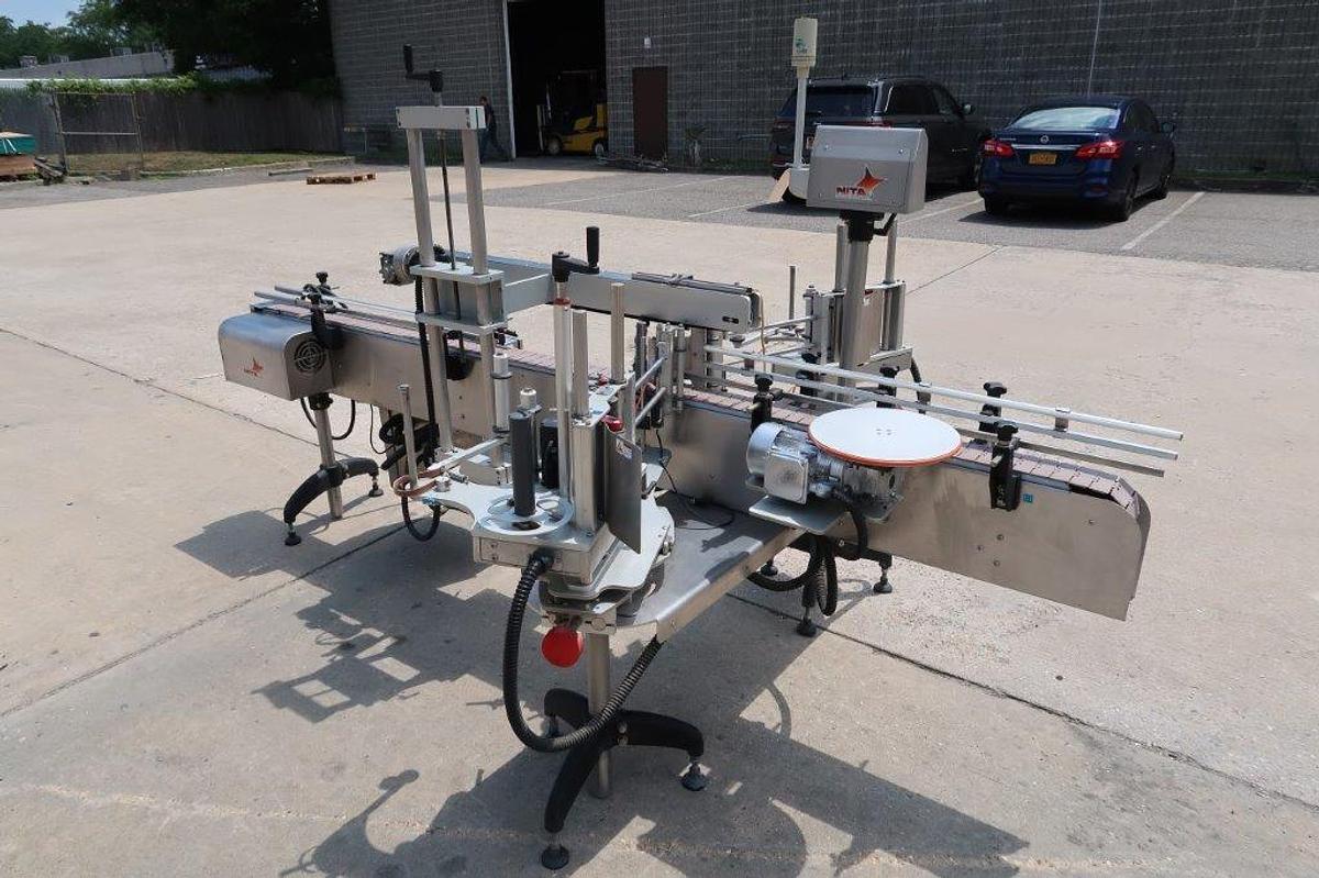 Used Nita XP200T Front and Back Pressure Sensitive Labeler, SS