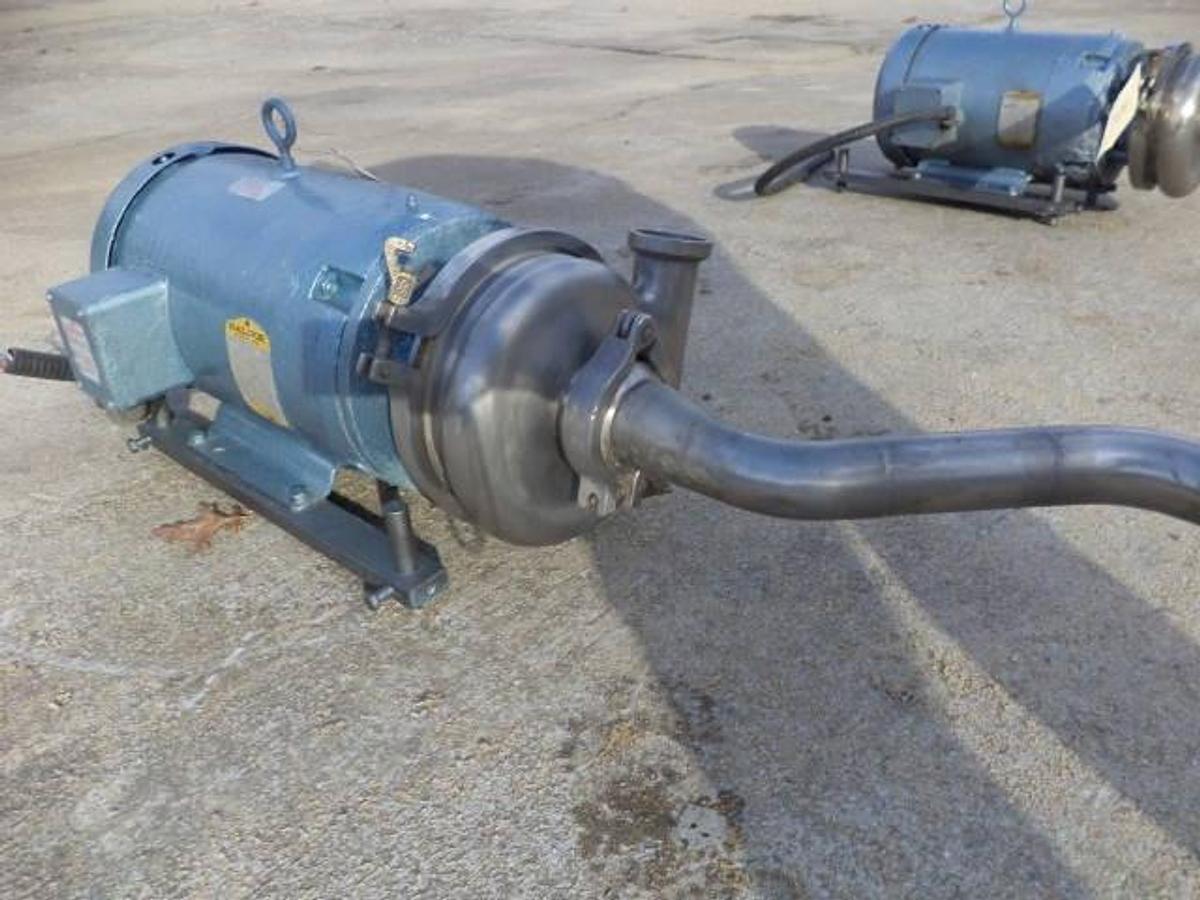 Used Waukesha 2 in. X 2 in. Stainless Steel Sanitary Centrifugal Pump, 15 HP