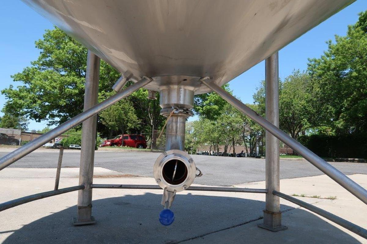 Used APV/Crepaco 600 Gallon 316 Stainless Jacketed Closed Mixing Kettle/Tank,  100 PSI Jacket