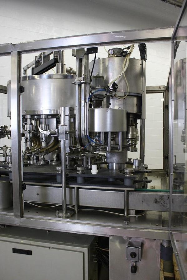 Used Ausere 20 Head Monoblock Rotary Piston Filler and Capper