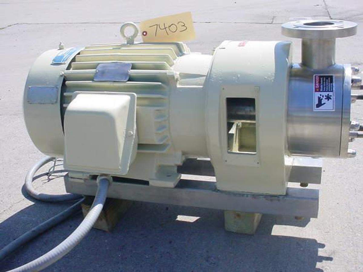 Used Silverson 600ls Stainless Inline High Shear Mixer, 30 Hp