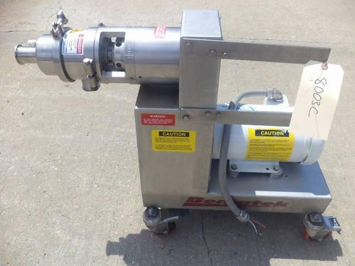 Used Bematek CZ-110-PB Type 316L Stainless Colloid Mill, Grooved Rotor