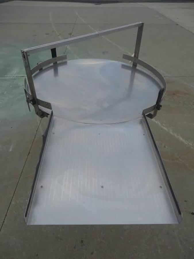 Used 48 In. Diameter Kaps-All Rotary Unscrambling Table, Variable Speed