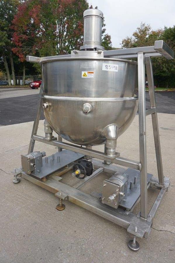 Used 150 Gallon Groen SS Jacketed Kettle, 125PSI Jacket