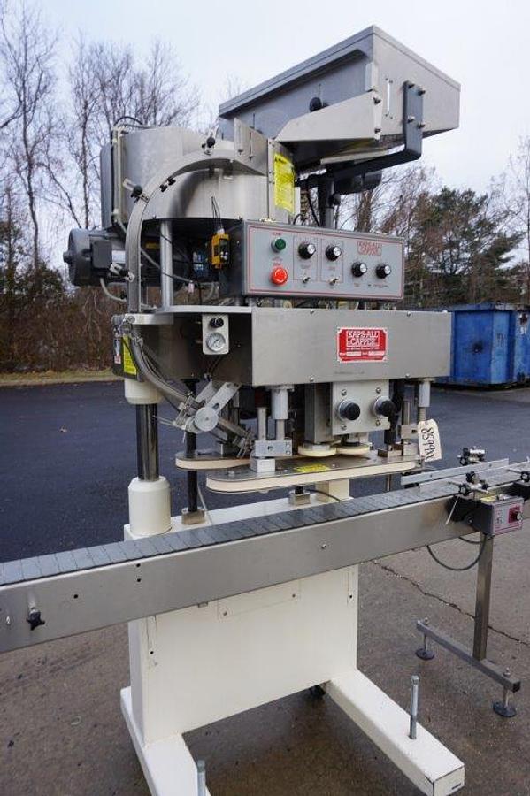 Used Kaps-All “E” Four Spindle Screw Capping Machine, Portable