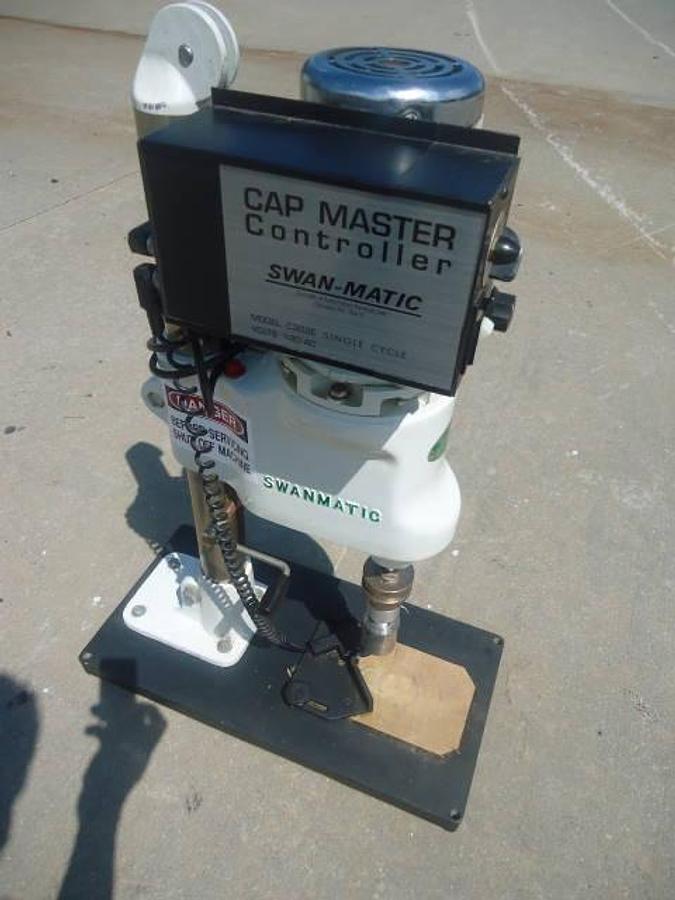 Used Swanmatic C-300 Tabletop Capper, Variable Speed–