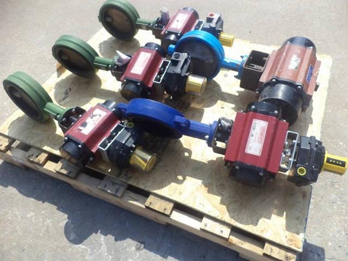 Used Watts 6 Inch Diameter Electrically Actuated Butterfly Valves (5)