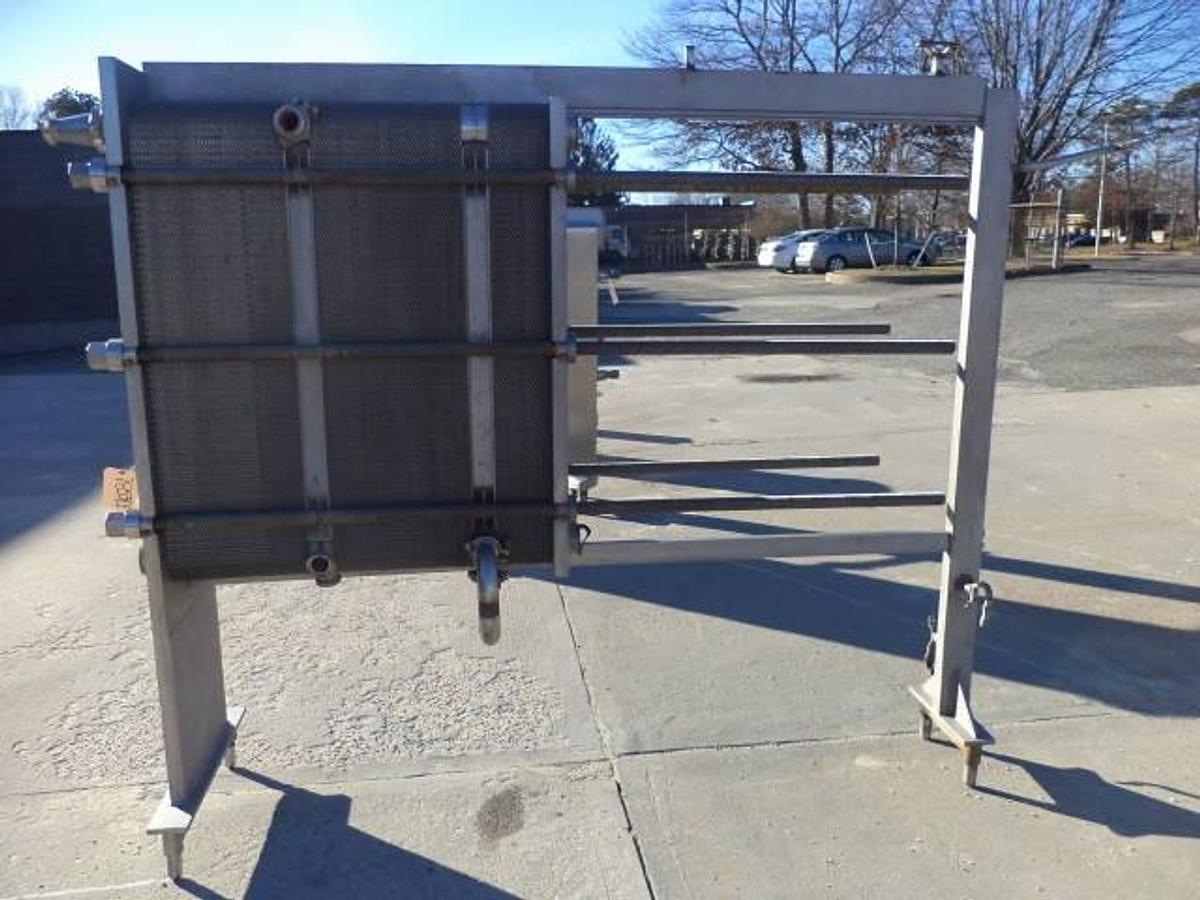 Used Cherry Burrell 214 Plate All Stainless Steel Heat Exchanger