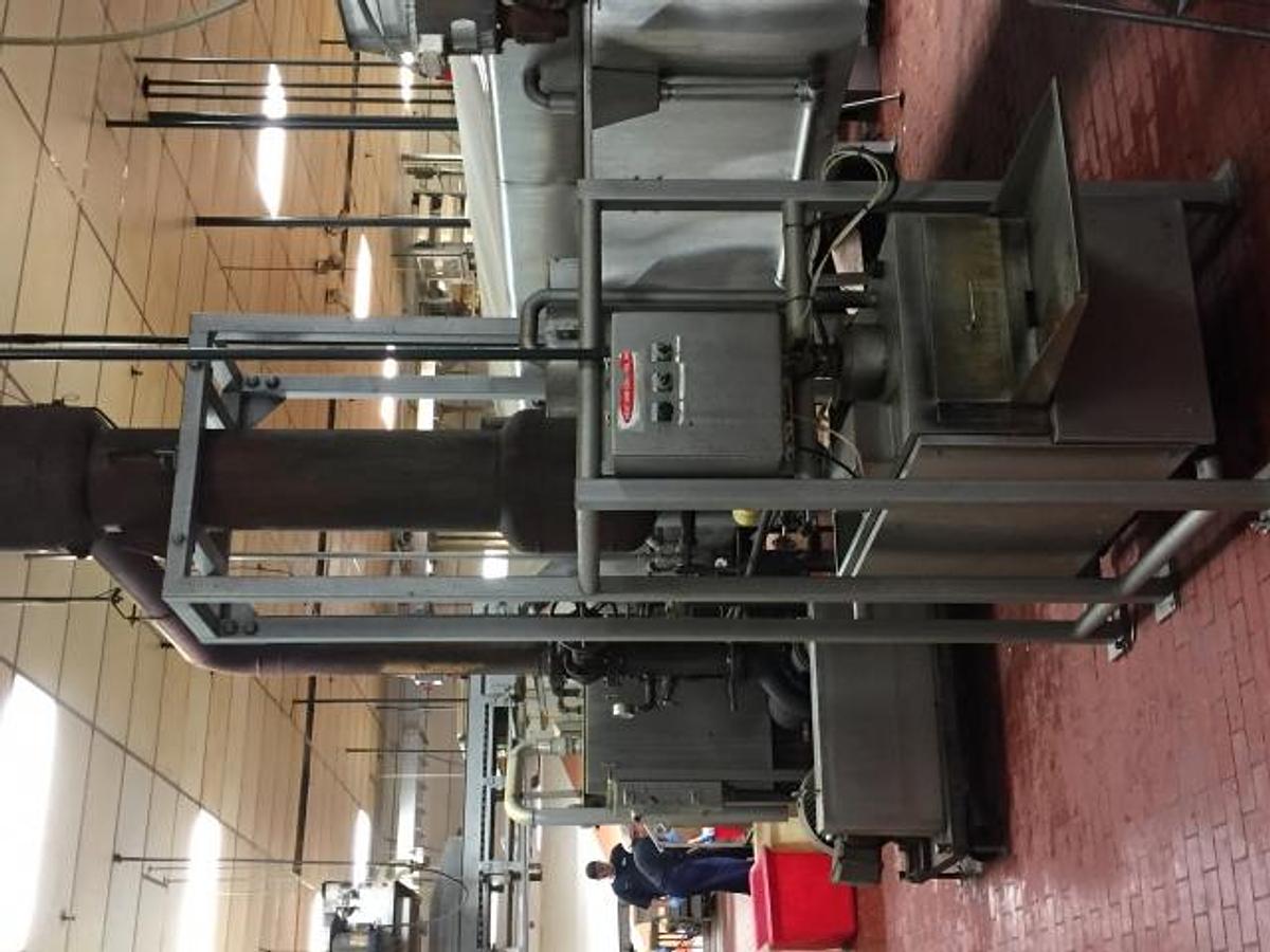 Used Heat & Control 40 ft. Long Stainless Steel Continuous Gas Fired Fryer With Heat Exchanger