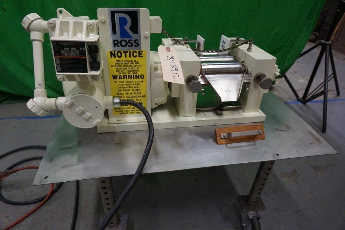 Used Ross 2.5 In. x 5 In. Tabletop Lab Three Roll Mill, XP