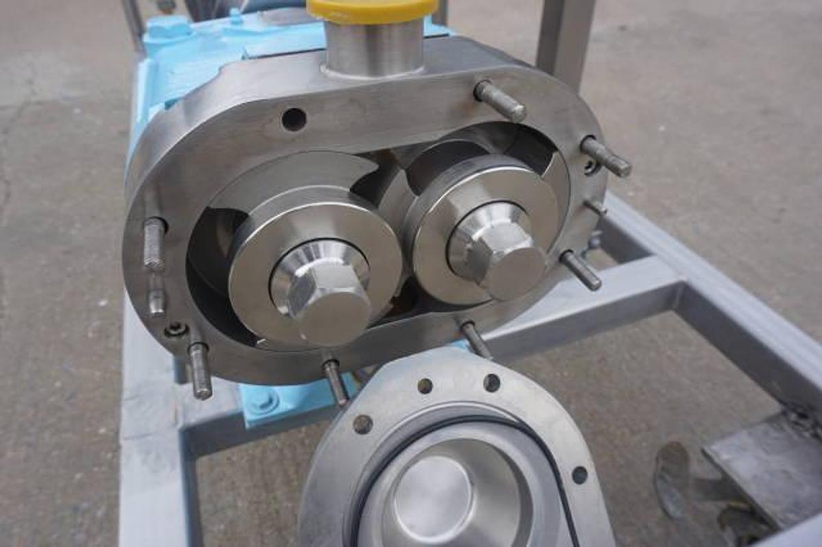 Used Waukesha 030U2 Stainless Steel Positive Displacement Pump, Variable Speed