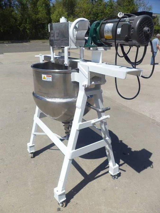 Used 40 Gallon Lee SS Double Motion Mix Kettle, 90 PSI Jacket