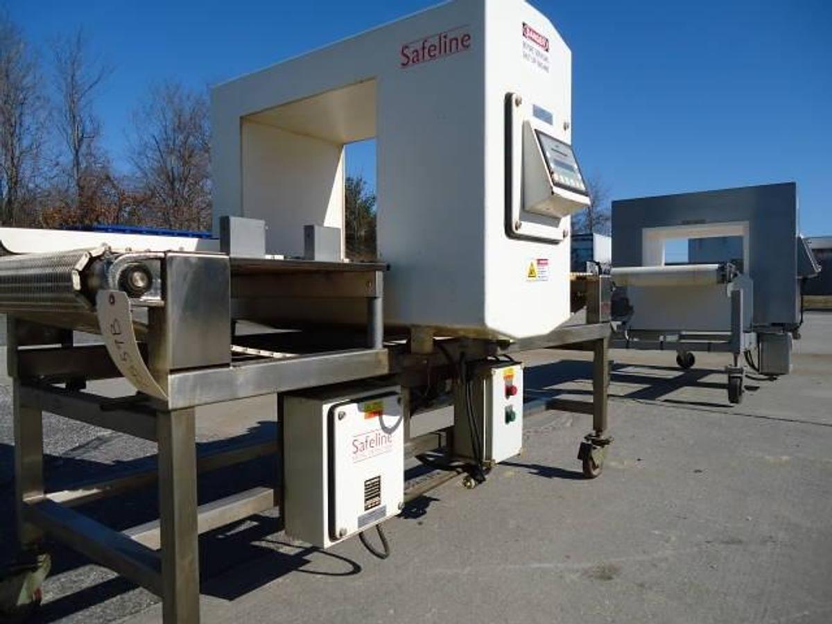 Used Safeline 18 In. Wide X 15 In. High Conveyorized Metal Detector,  Portable