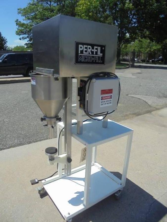 Used Per-Fill MR-1 Single Auger Powder Filler, Agitated Hopper