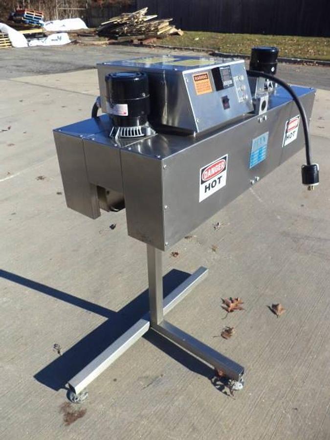 Used PDC KRC Shrink Tunnel For Neck Banders, Stainless Steel