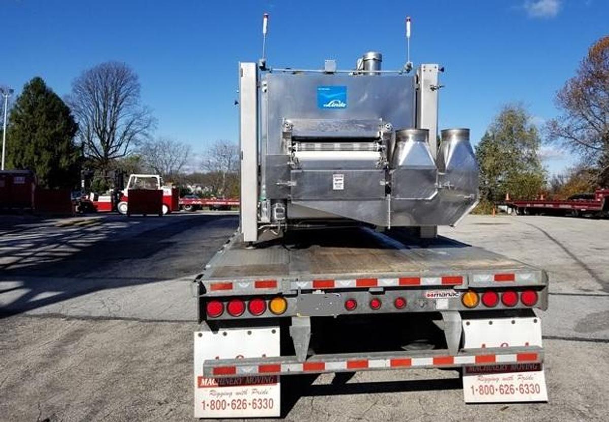 Used Linde 26 In. Wide X 34 Ft. Long Nitrogen Impingement Freezers, (2)