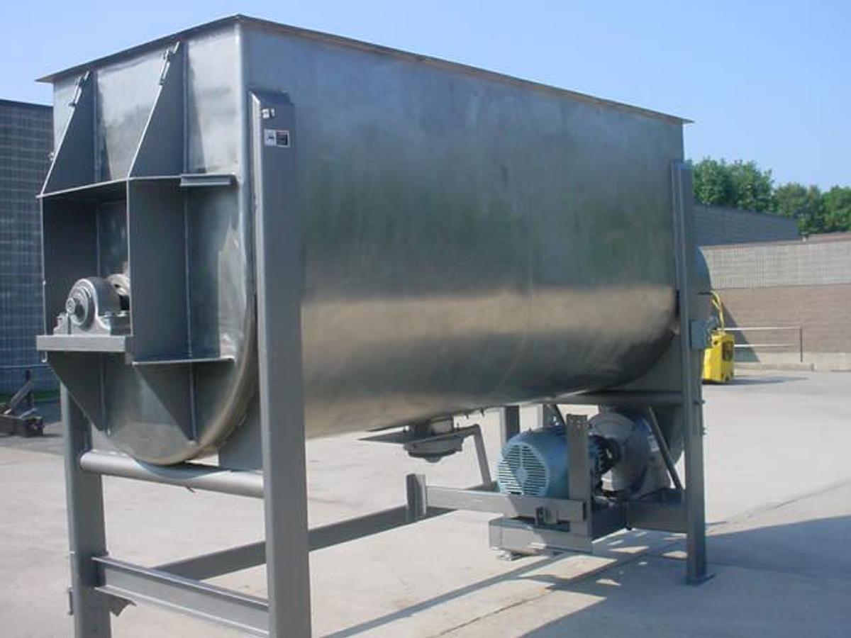 Used 112 Cu.ft. Jones Superior Stainless Steel Heavy Duty Double Ribbon Blender