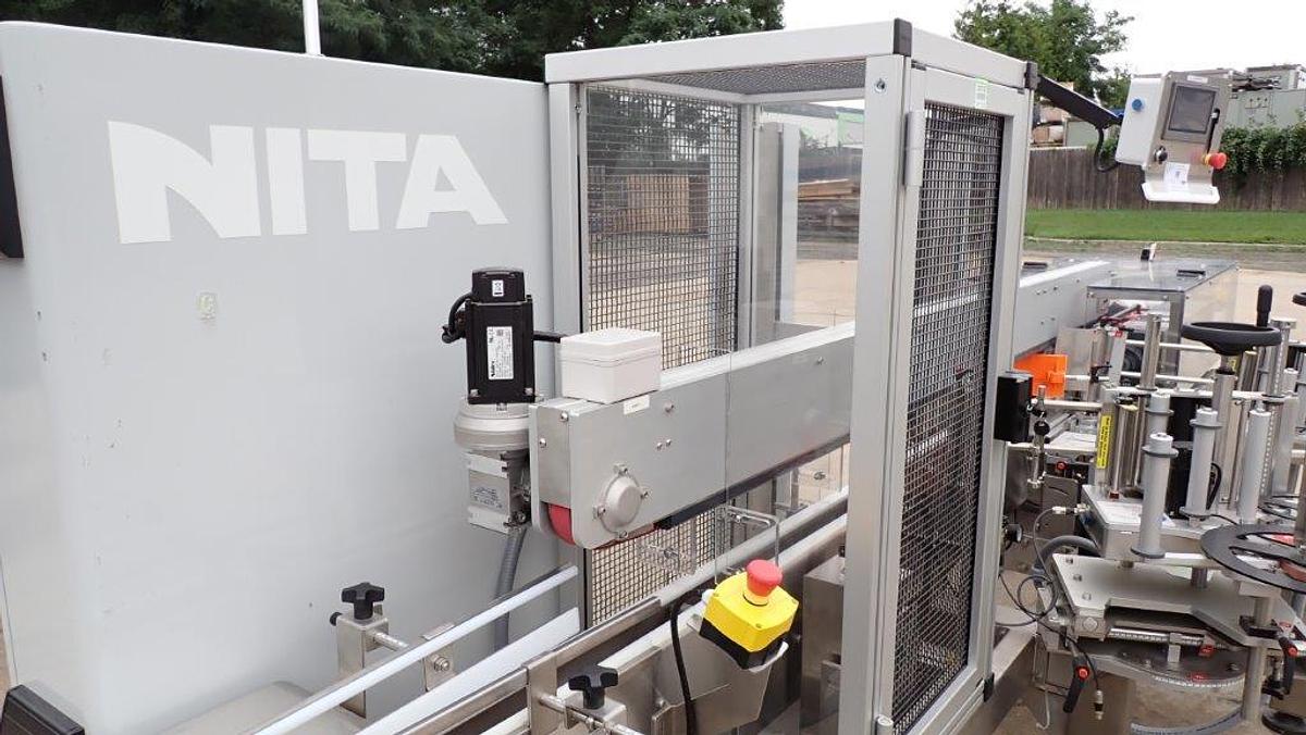 Used Nita Dual Head Auto Pressure Sensitive Labeler, SS