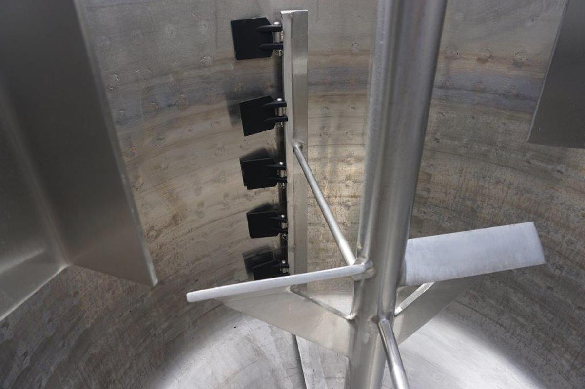 Used 350 Gallon Expert Industries 316 SS Scraper Agitated Kettle, 45 PSI Jacket