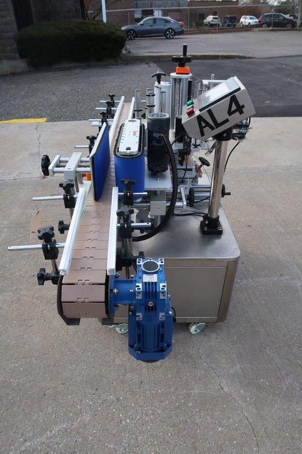 Used Sammi Pack Automatic Spot/Wraparound Pressure Sensitive Labeling Machine, with Coder