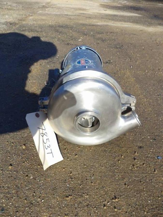 Used 3 In. X 2-1/2 In. Stainless Steel Sanitary Centrifugal Pump, 2 HP