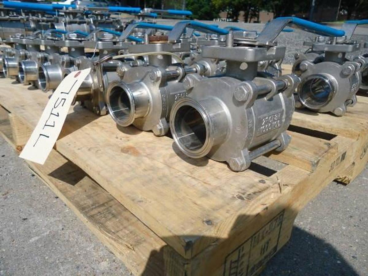 Used Bradford 2″ Diameter Stainless Steel Ball Valves (20)