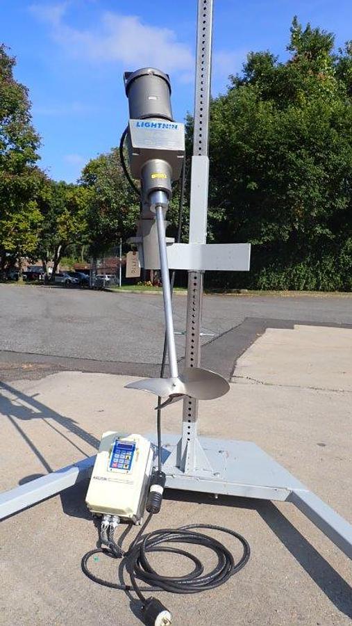 Used Lightnin 2 HP Portable Clamp on Mixer, Variable Speed