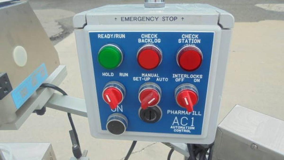 Used Pharmafill/Deitz Dual Head Tablet-Capsule Counter with Motorized Conveyor