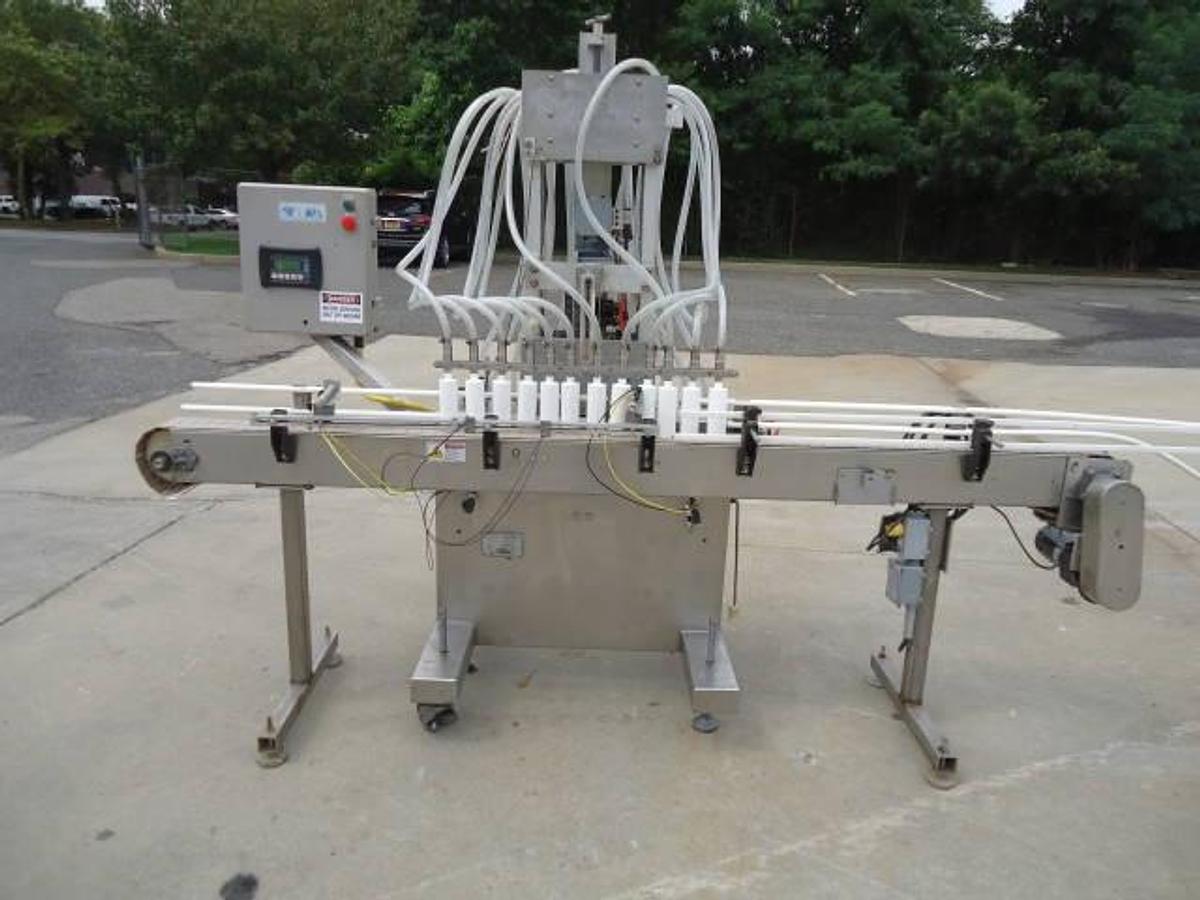 Used Kaps All/Fills-All Vol-32 twelve piston automatic filler