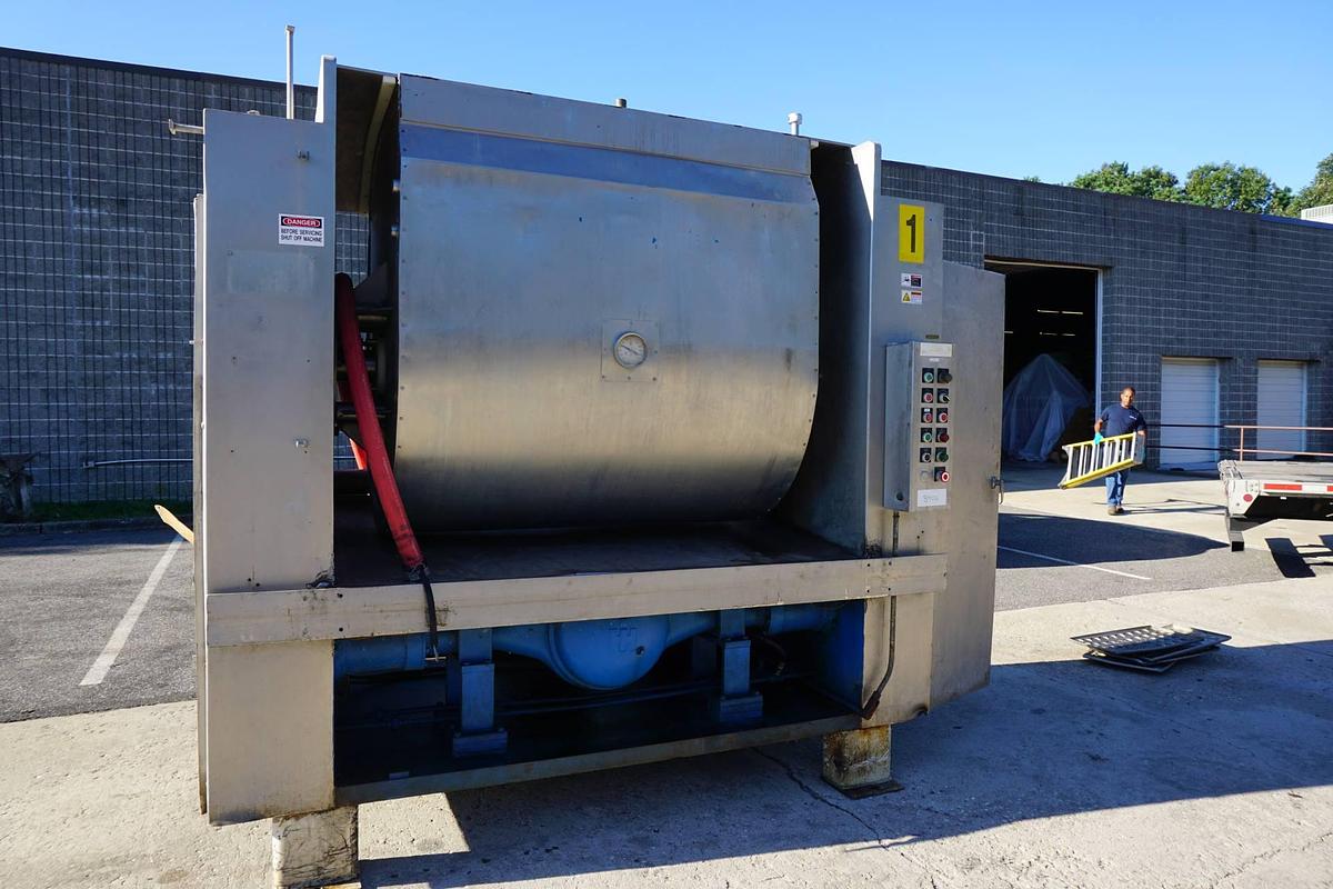 Used BEW 1600 Jacketed Roller Bar Mixer, 100  HP
