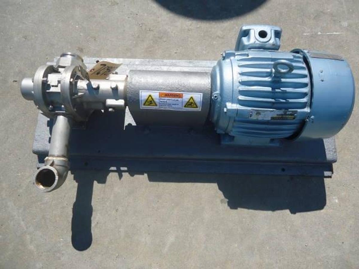 Used Eco 1-1/2 In. X 1-1/2 In. Gear Pump, 316 Stainless Steel, Explosion Proof