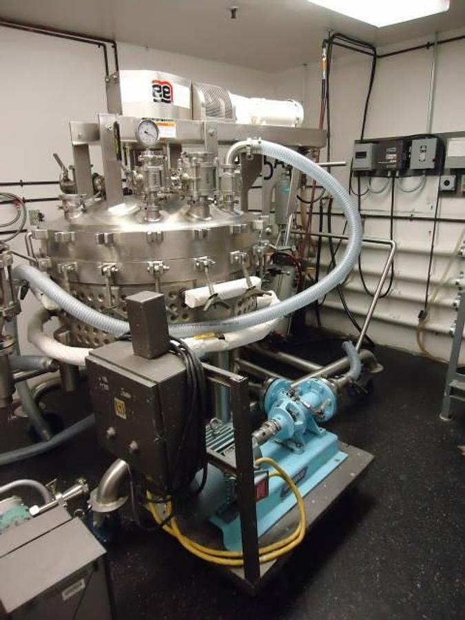 Used 100 Gallon Lee Double Motion Vacuum Kettle With Pipeline Homogenizer