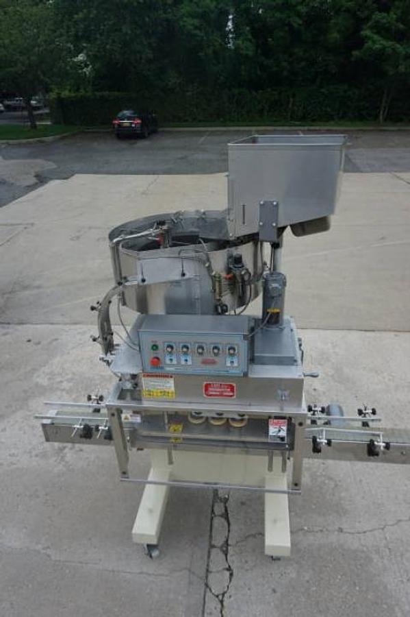 Used Kaps All A6 Six Spindle Screw Capper, 36 In. Diameter Feed Bowl