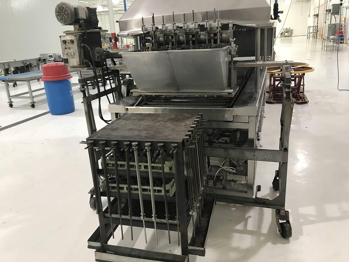 Used Donut Line with Depositor, Belshaw fryer, Moline fryer and Conveyors
