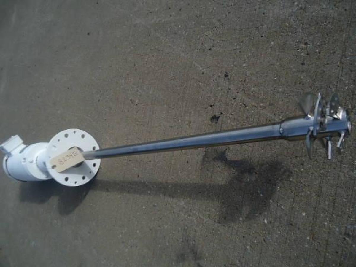 Used Admix “Rotosolver” 10 HP Mixer, 48 In. Long Stainless Shaft/Head